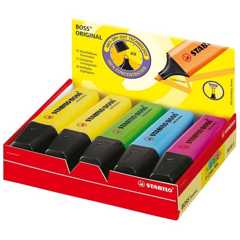 STABILO BOSS ORIGINAL Colormix Evidenziatori 10pz Assortiti 70/10-1