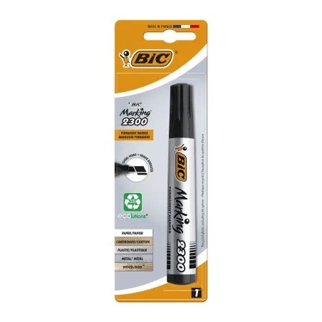 BIC Marking 2300 Ecolutions Marcatore indelebile nero punta scalpello 8803271