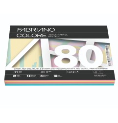 FABRIANO  250 fogli Carta fotocopie Fabriano Colore A3 80 gr mix tenui 19100812