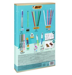 BIC Calendario dell’Avvento kit cancelleria 24 articoli cartellette adesivi 9517711