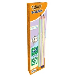 BIC Evolution Pastel set matite grafite HB corpo pastel 12 Pz 518307
