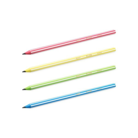 BIC Matite Nere Evolution Stripes 646 HB Multicolor 12 Pz 918487
