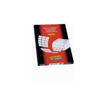 Etichette laser adesive bianche Markin 48x30 C/531