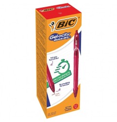 BIC Atlantis Premium Gel penna retrattile rossa punta 1 mm 12 Pz 895799