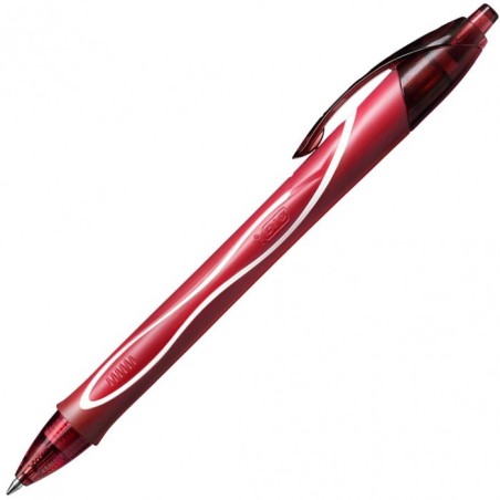 BIC Atlantis Premium Gel penna retrattile rossa punta 1 mm 12 Pz 895799