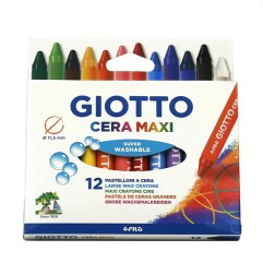 Giotto Cera Maxi pastelli a cera extra-large 12 colori 2912