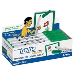 FILA Tratto MEMO Pennarello Cancellabile per Lavagne Punta Tonda Verde 854004