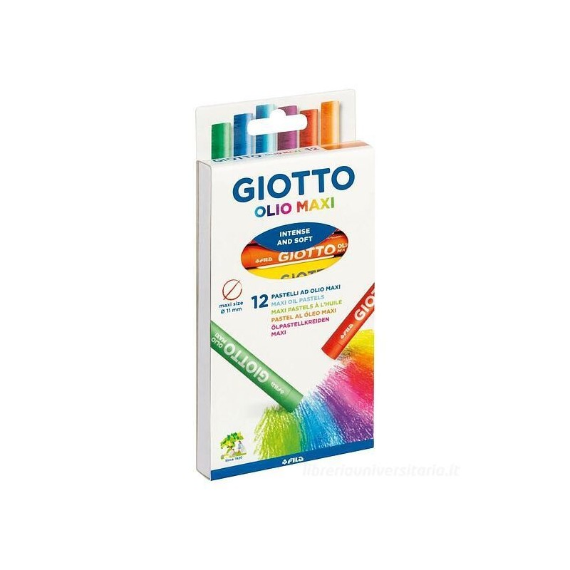 Giotto Oil Maxi pastelli a olio extra-large 12 colori 2934