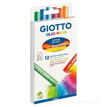 Giotto Oil Maxi pastelli a olio extra-large 12 colori 2934