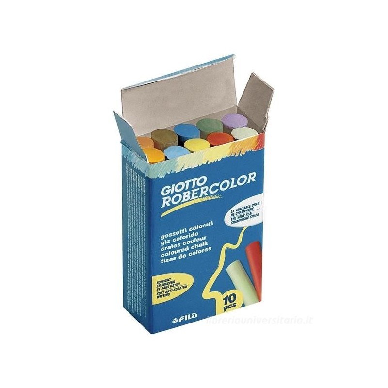 Giotto Tondo Color gessi colorati per lavagna 10 Pz 5389