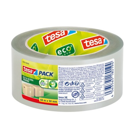 NASTRO 50X66 TESA ECO & ULTRA STRONG TRASPARENTE 58297 *RICICLATO*