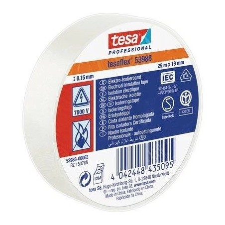 NASTRO ISOLANTE 19X25MT BIANCO TESA 53988-00062