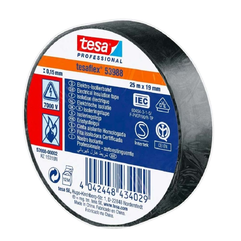 NASTRO ISOLANTE 19X25MT NERO TESA 53988-00002