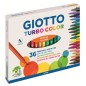 Giotto Turbo Color Pennarelli a Spirito Inchiostro Lavabile 36 Colori 4180