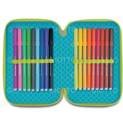 Giotto Smart Shiny astuccio 3 zip con corredo scolastico completo 963100