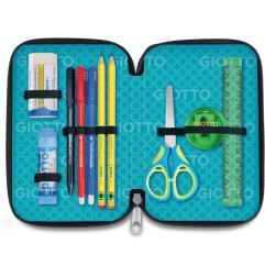 Giotto Smart Shiny astuccio 3 zip con corredo scolastico completo 963100