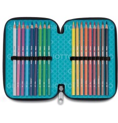 Giotto Smart Shiny astuccio 3 zip con corredo scolastico completo 963100