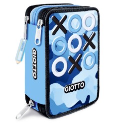 Giotto Astuccio 3 zip Premium Tris collezione con corredo scuola 963000