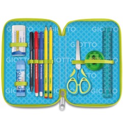 Giotto Astuccio 3 zip Premium Tris collezione con corredo scuola 963000