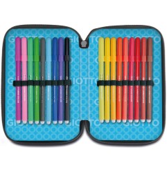 Giotto Astuccio 3 zip Premium Tris collezione con corredo scuola 963000