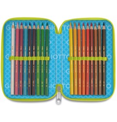 Giotto Astuccio 3 zip Premium Tris collezione con corredo scuola 963000