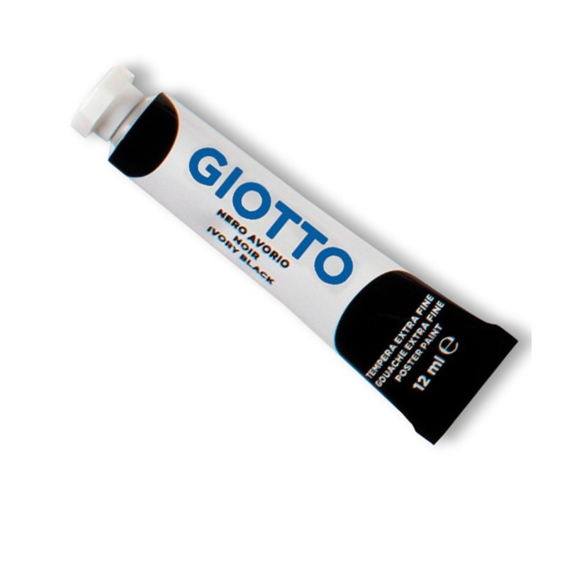 FILA Colore a Tempera GIOTTO Tubetto 12 mL Nero 24 3520