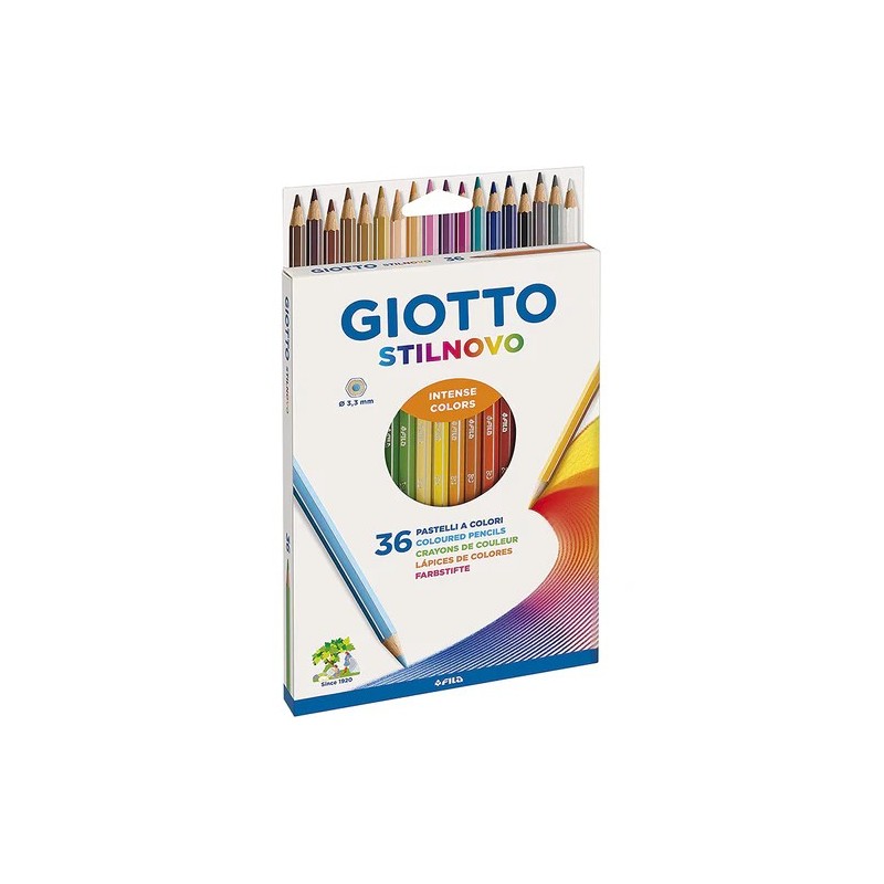 Giotto Stilnovo Pastelli colorati 36 colori assortiti mina Ø 3.3 mm 2567