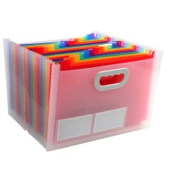 CLASSIFICATORE 24 SCOMPARTI COLORATI A4 EXACOMPTA 33X23,5X25 55198E