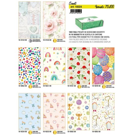 KARTOS 100 fogli Carta regalo generica Eventi 70x100 18324