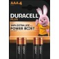 Batterie alcaline Duracell Plus PowerBoost AAA 4 pz MN2400/LR03