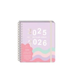 Seven 18 MONTH LARGE SPIRAL WEEKLY AGENDA 25/26 CON DIVISORI  RAIN 31138TC-33003