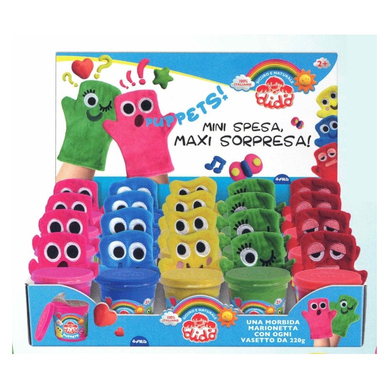 Didò Bar Puppets pasta modellabile 220 g con sagome burattini F364000