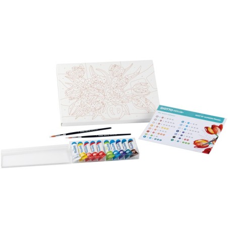 GIOTTO ARTLAB+ PAINT BY NUMBERS FLOWERS F582600