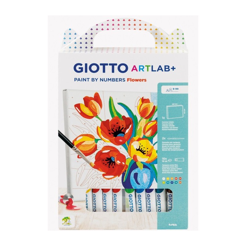 GIOTTO ARTLAB+ PAINT BY NUMBERS FLOWERS F582600
