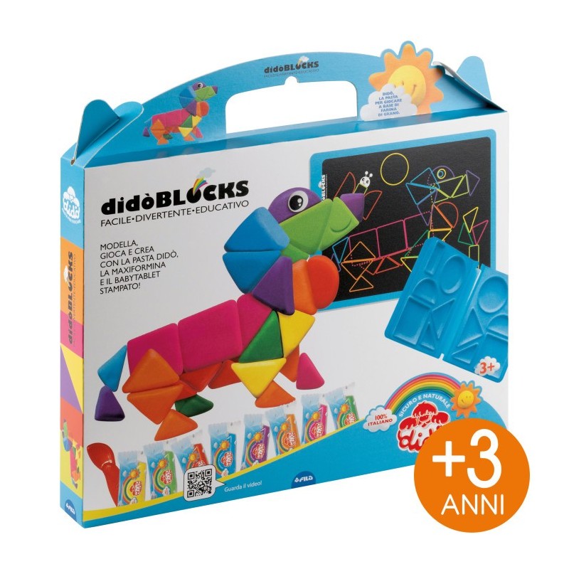 Didò Blocks Bassotto set pasta modellabile 400 g con pad sagome F363900