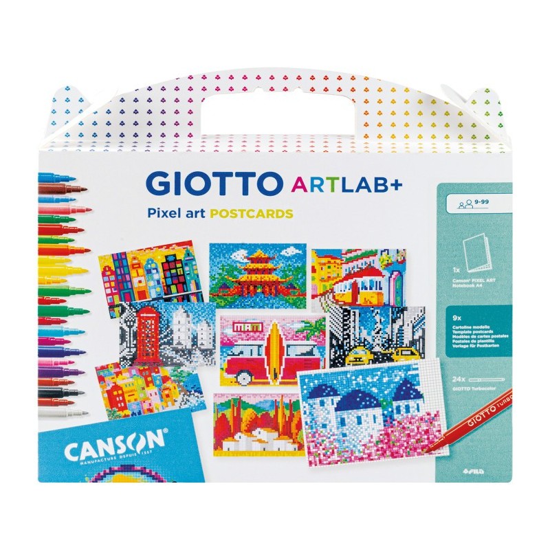 GIOTTO ARTLAB+ PIXEL ART MAXI POSTCARDS F582800