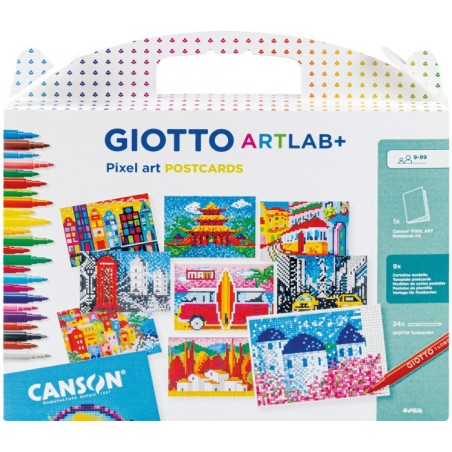 GIOTTO ARTLAB+ PIXEL ART MAXI POSTCARDS F582800