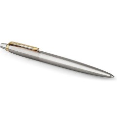 Parker Jotter 1953182 penna sfera acciaio GT con clip oro