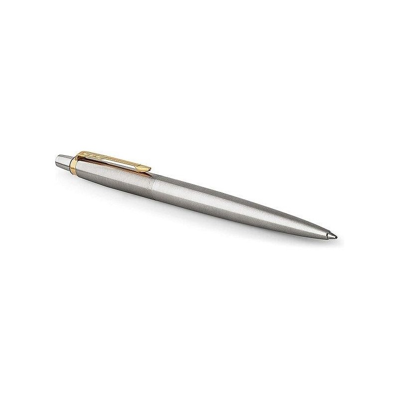 Parker Jotter 1953182 penna sfera acciaio GT con clip oro