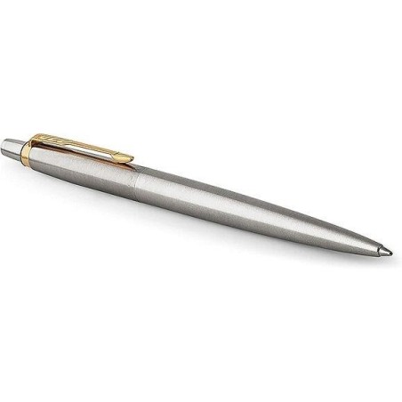 Parker Jotter 1953182 penna sfera acciaio GT con clip oro
