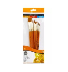 Daler Rowney Gold Taklon set 7 pennelli taklon dorati manico corto D216920700