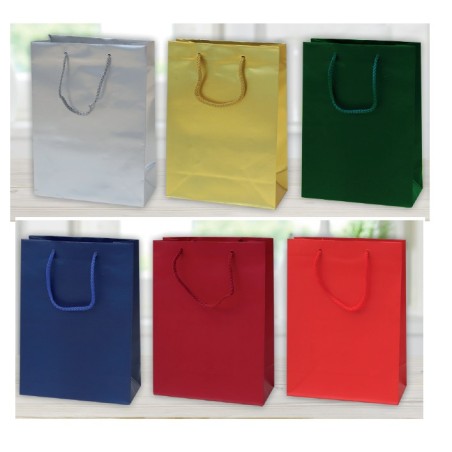 SHOPPER CARTA PLASTIF. FLORIO 16X8X19 MONOCOL. ASS.B -12pz SH73952