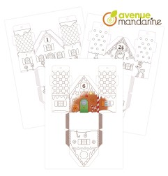 Avenue Mandarine Graffy Calendario dell'Avvento da colorare GY123C