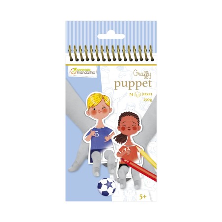 Avenue Mandarine Graffy Puppet, Football (pupazzo da colorare) GY101C