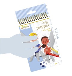 Avenue Mandarine Graffy Puppet, Football (pupazzo da colorare) GY101C