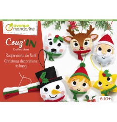 Avenue Mandarine Scatola Creativa, Natale, Sospensioni KC157C