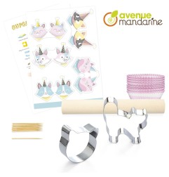 Avenue Mandarine Scatola creativa: Dolci ricette ed accesori - gattini KC106C