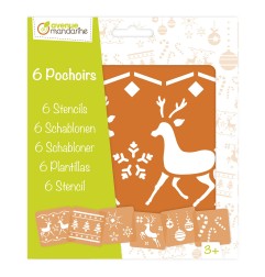 Avenue Mandarine Set 6 stencils - Natale 2 42647O