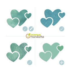 Avenue Mandarine Set 6 stencils - Natale 2 42647O