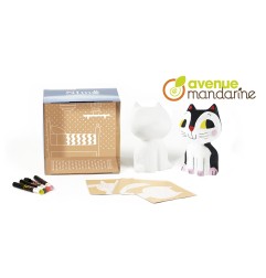 Avenue Mandarine Nimo Déco,  il gatto Victor (cartapesta da colorare) PP031C